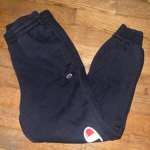 Champion Kids Navy Joggers with Logo